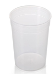 Clear No Handle Graduated Plastic Beaker