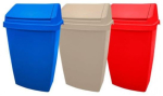 50L Lift Top Bin (Cream, Blue or Red)