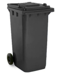 Black Wheelie Bin 240Ltr