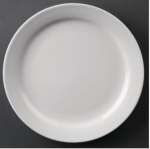 10" White Porcelain Plates (Box 12)