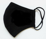 Black Cotton Re-usable Face Masks