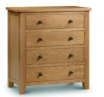 Marlborough 4 Drawer Chest in Antique Finish