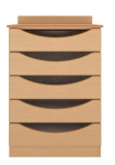 Dementia 5 Drawer Wide Chest In Beech