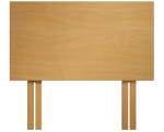 Double Wooden Headboard 4ft6 Beech