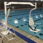 Dipper Pool Hoist with Ranger Commode & Transporter