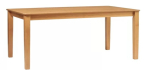 19mm Dining Table - Straight Leg - 1200x750mm - Beech