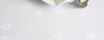 Alpha Ivyleaf Table Cloth 54 x 70" in White