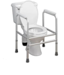 Aluminium Padded Height Adjustable Toilet Surround