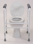 Toilet Frame with adjustable Height/Width & Rubber feet