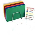 High Density Chopping board Set - inc rack & chart