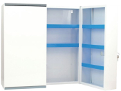 Metal First Aid Cabinet with Lock and Inside Storage