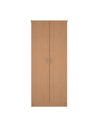 30inch Wardrobe - Double Door Beech