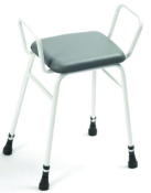 Adjustable Perching Stool With Arms