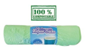 Compostable Refuse Sacks 18inchx29inchx34inch - Case of 400