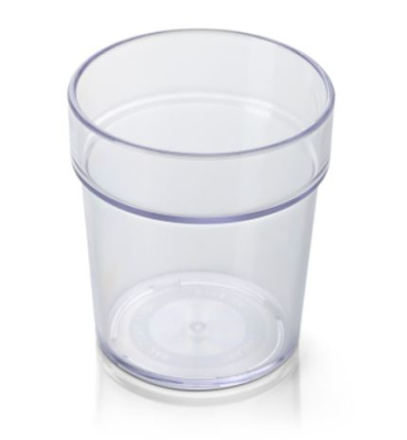 Clear Plastic Beaker With No Lid