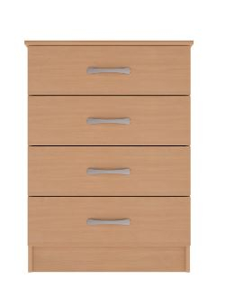 4 Drawer Chest - Rounded Top Narrow - Lissa Oak