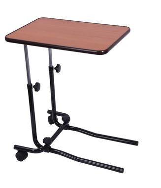 Over Bed/Chair Table 2 Castor Tilting Top Multipurpose Table