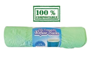 Compostable Refuse Sacks 18Inchx29Inchx34Inch - Case of 400