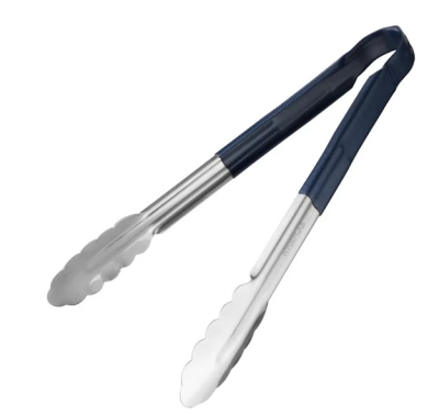 Hygiplas Colour Coded Blue Serving Tongs 300mm